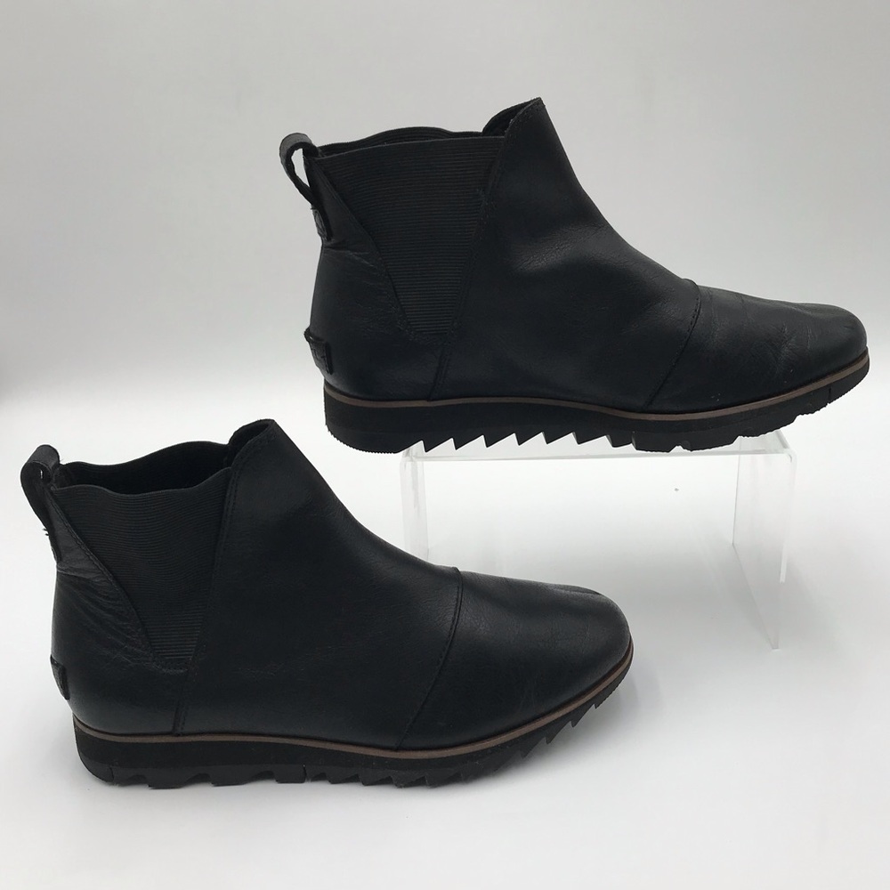 Women’s Sorel Leather Slip-On Ankle Boots